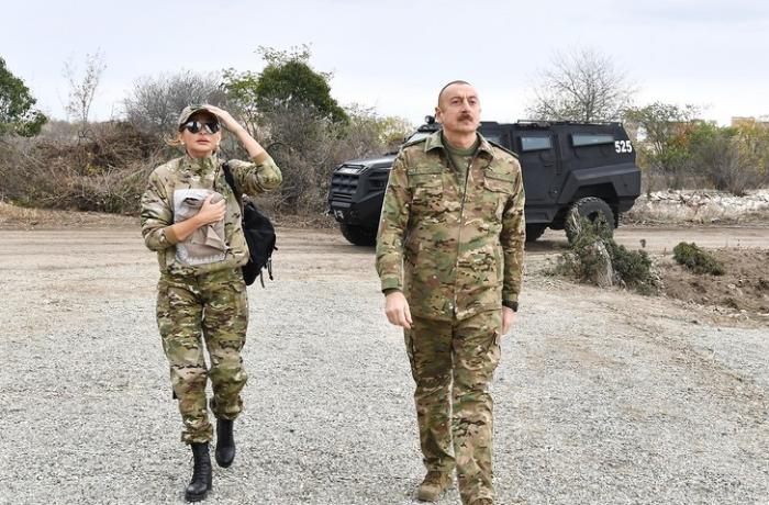 President Ilham Aliyev and first lady Mehriban Aliyeva visit Shusha