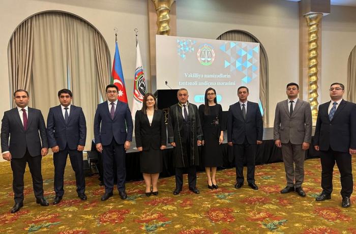 Yeni hakim təyin olunan vəkillər təltif edildi