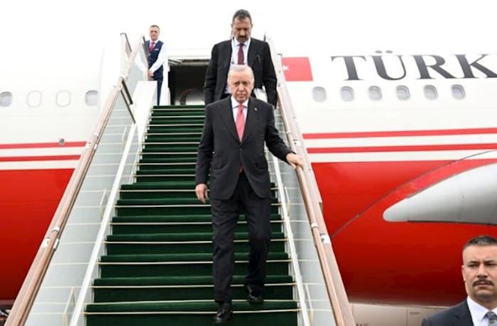 Ərdoğan Azərbaycana gəldi